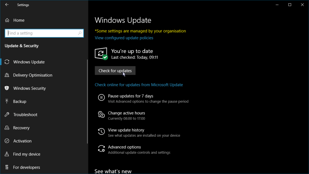 Windows update