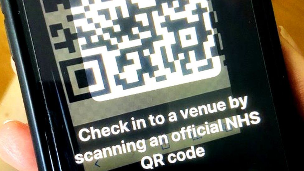 NHS Covid-19 QR code