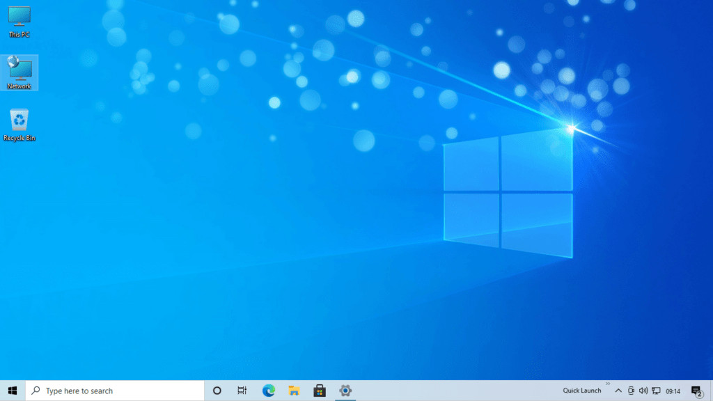 Windows 10 desktop