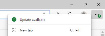 Edge update available